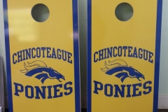 Chincoteague High school cornhole boards