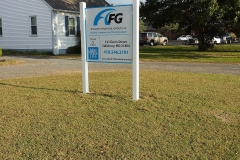 PVC Post and Panel sign AFG